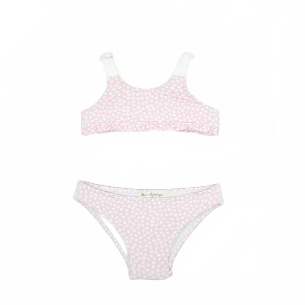 NEW FINA EJERIQUE girl's polka dot bikini in pink